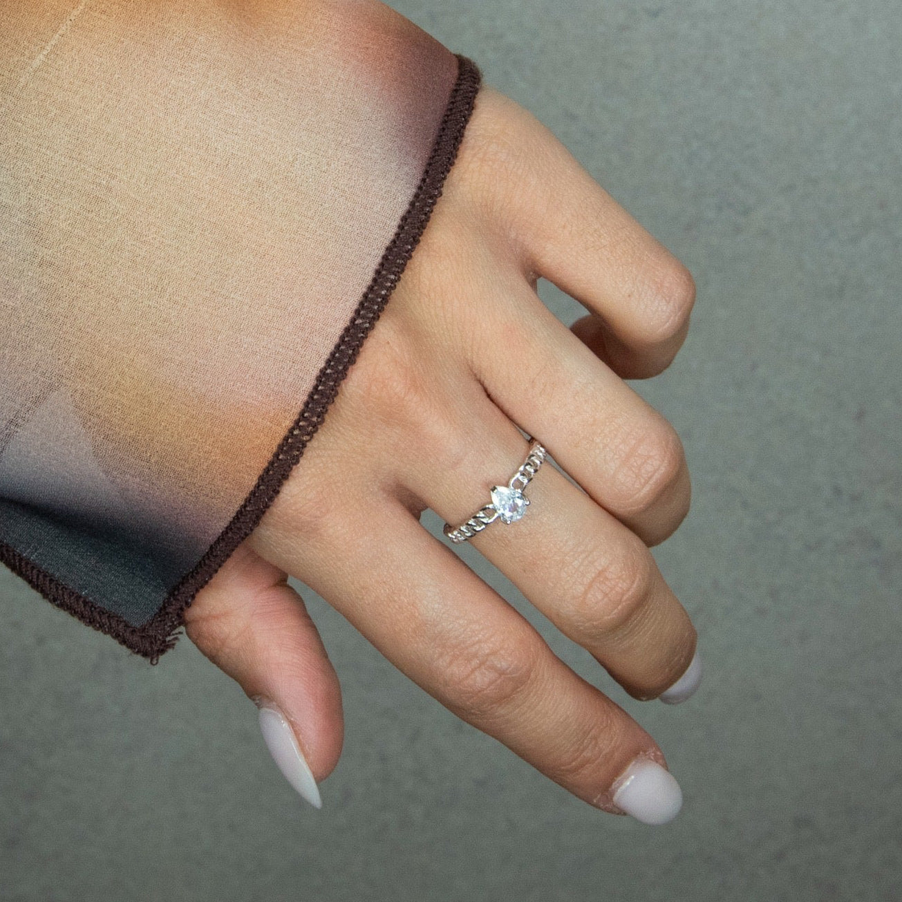 Anello Groumette Goccia