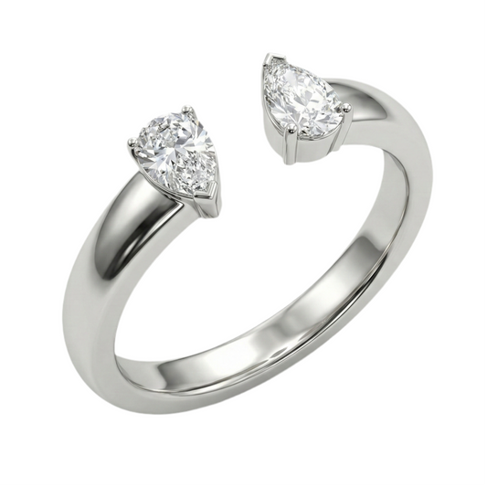 Anello Gocce a Bacio