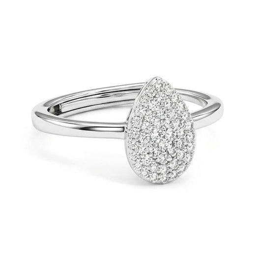 Anello Solitario Goccia