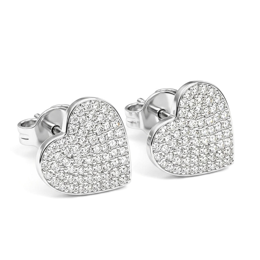 Orecchini Cuori Pavé