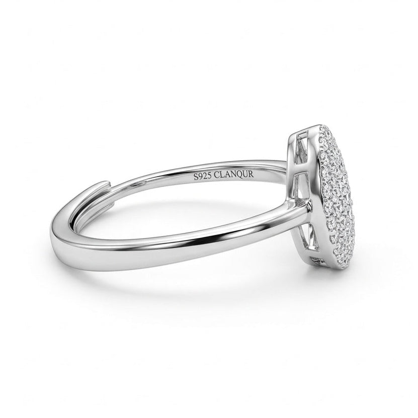 Anello Solitario Goccia