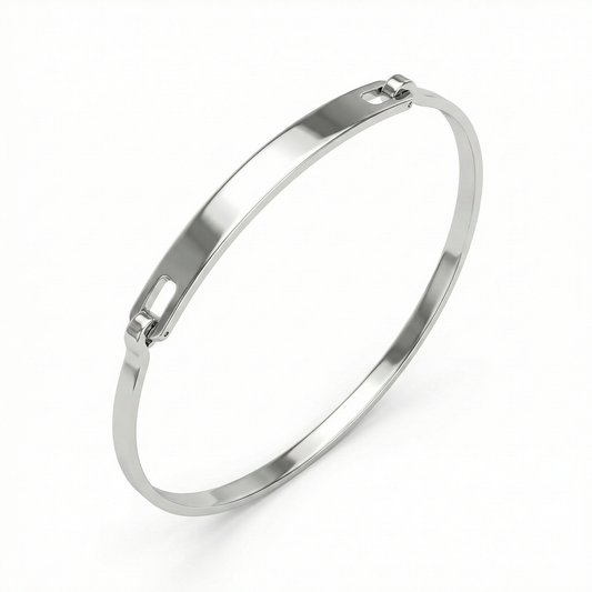 Bracciale Rigido Targhetta