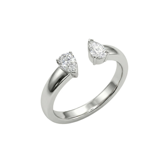 Anello Gocce a Bacio